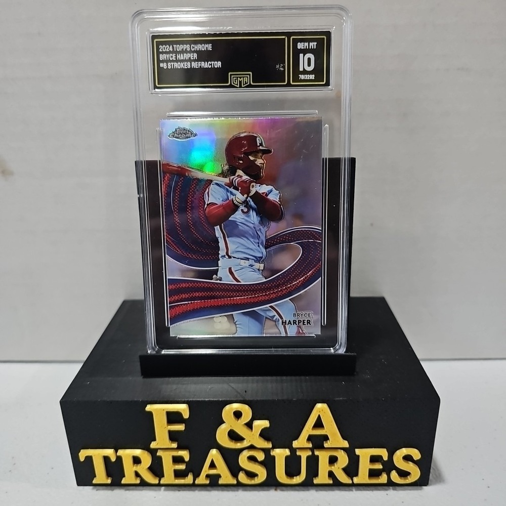 2024 Topps Chrome - Strokes Bryce Harper #S-6 GMA 10